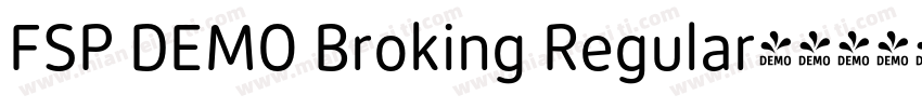 FSP DEMO Broking Regular字体转换